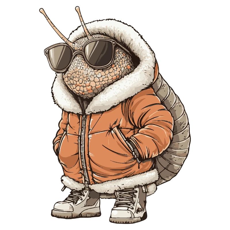 Schnecke Cool Winter