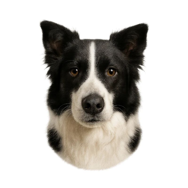 Border Collie Head Portrait