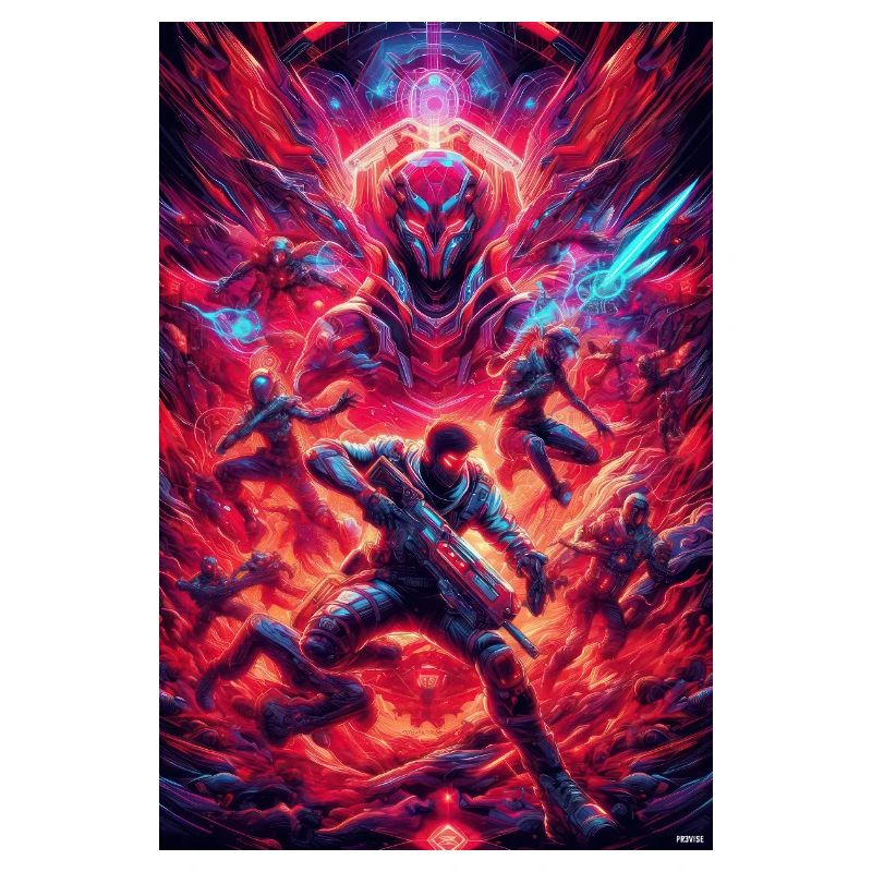 Front de bataille spatial néon