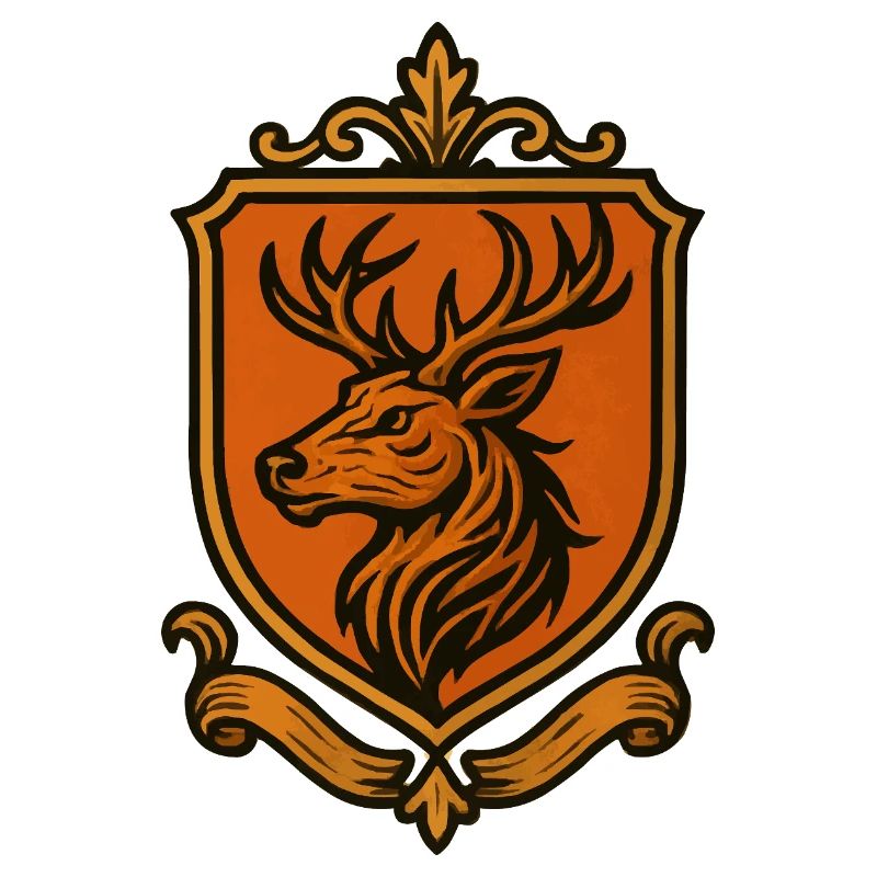Heraldischer Hirsch Wappen