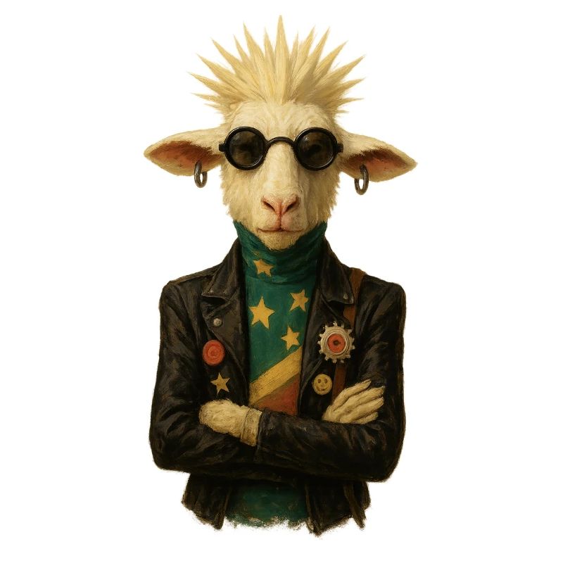 Punkgoat mit Sternenband