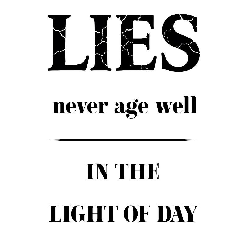 LIES – Bruchtextur Typografie