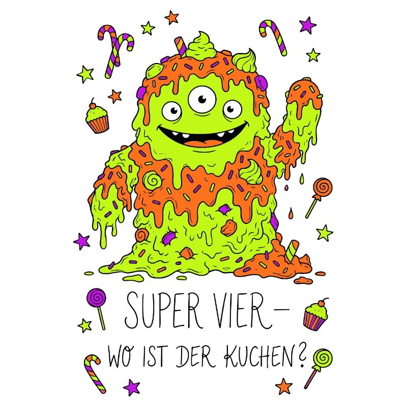 Super Vier Monster Kuchen