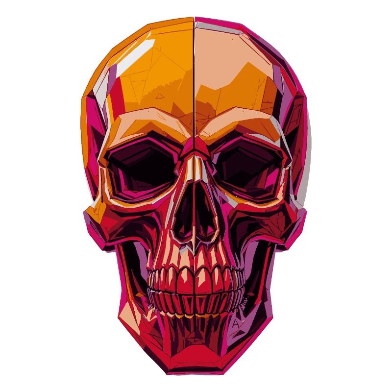 Polygon Skull – Geometric Skull Motif