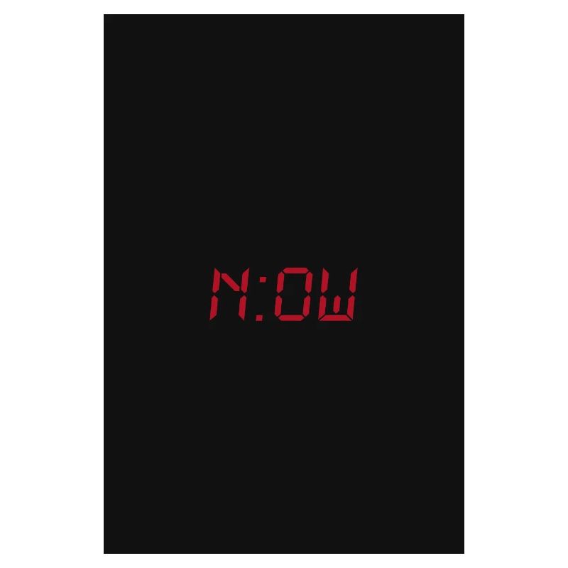 NOW – Affiche de typographie minimaliste