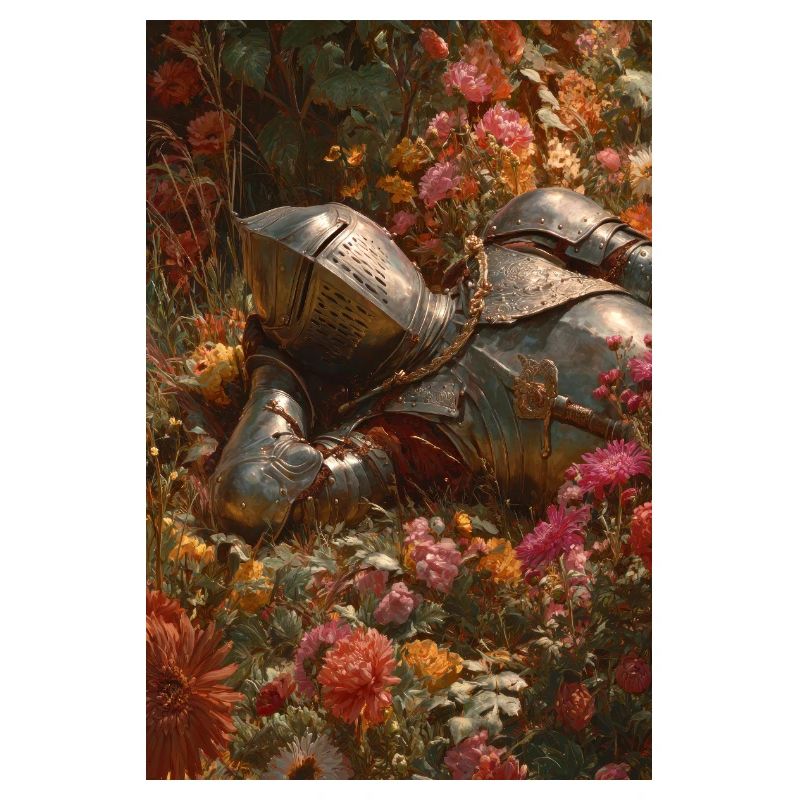 Chevalier fleuri en fleurs