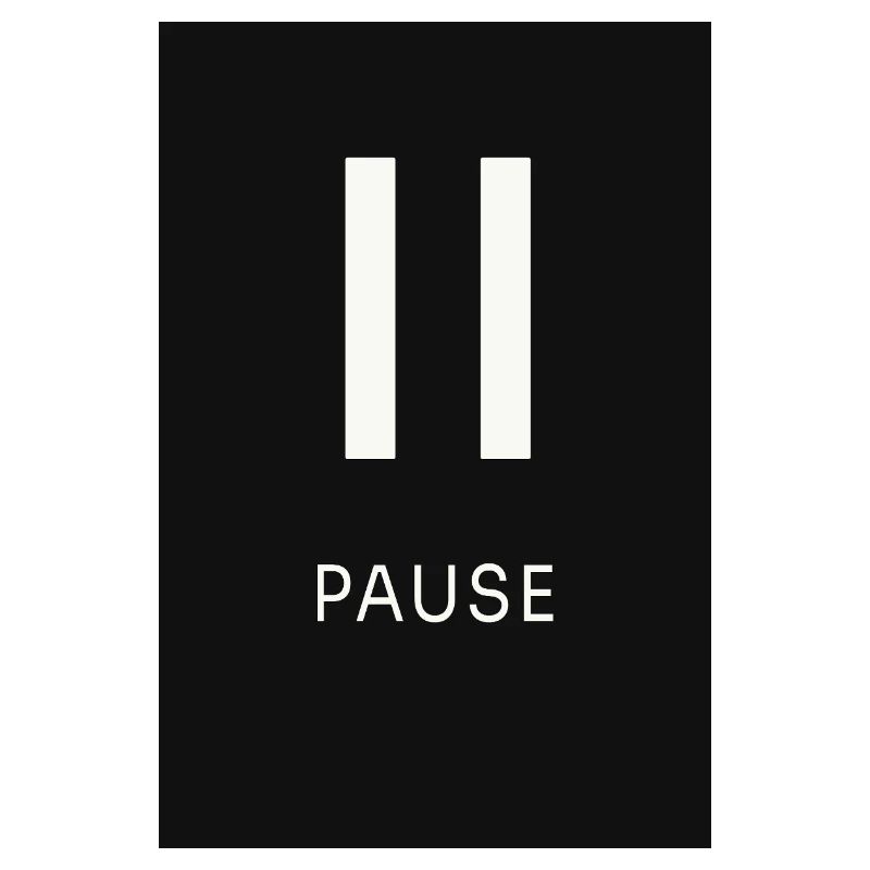 Pause Zeichen Minimal Schwarz