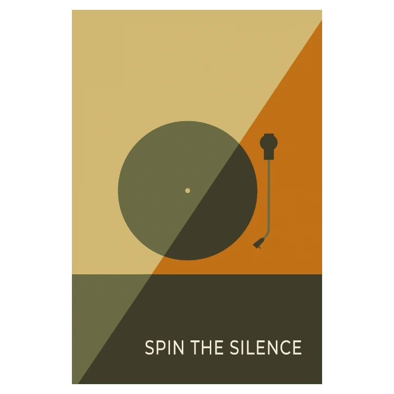 Spin The Silence – Affiche Minimal Record