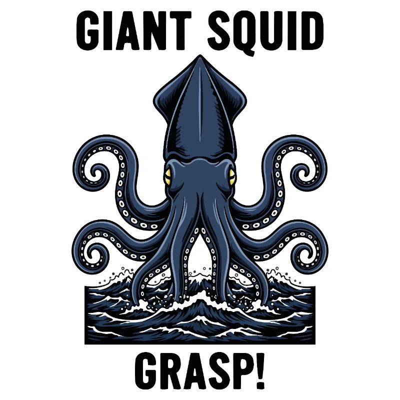 Calmar Géant Mer Abyss Grasp Giant Squid