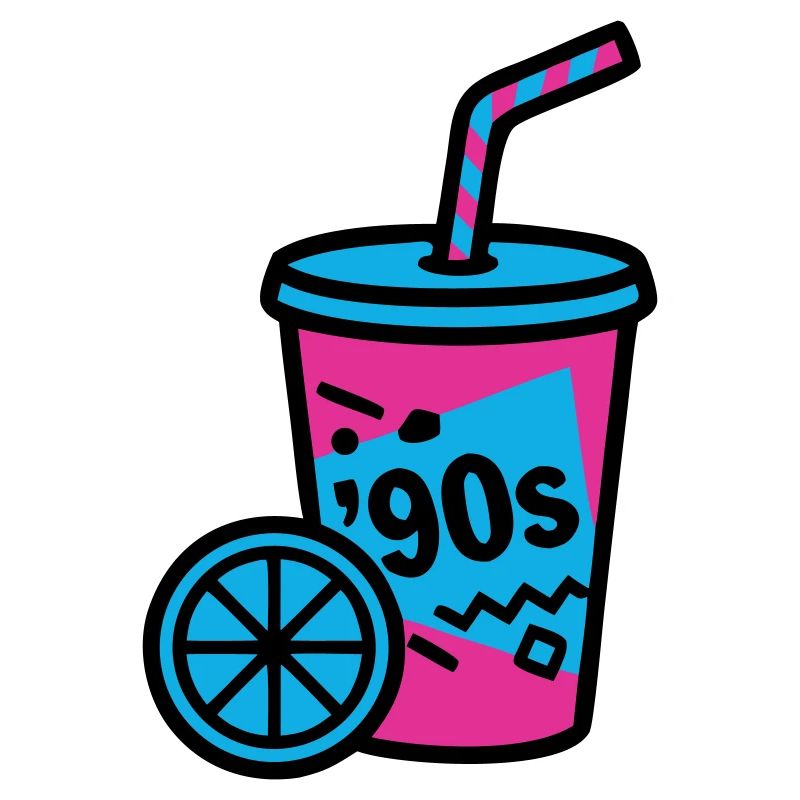 90s Retro Becher Slush Sommer