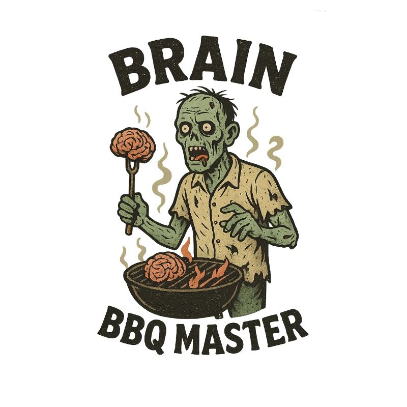 Zombie Grill Master Brain BBQ