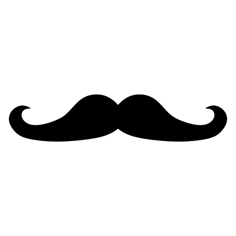 schwarzer Schnurrbart