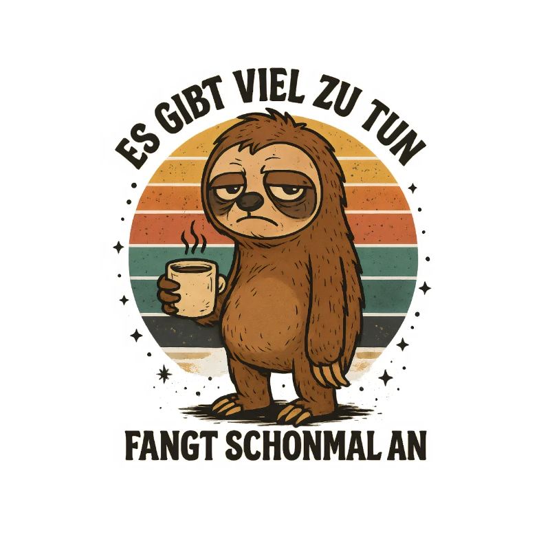 Sloth, there is a lot to do, work, profession