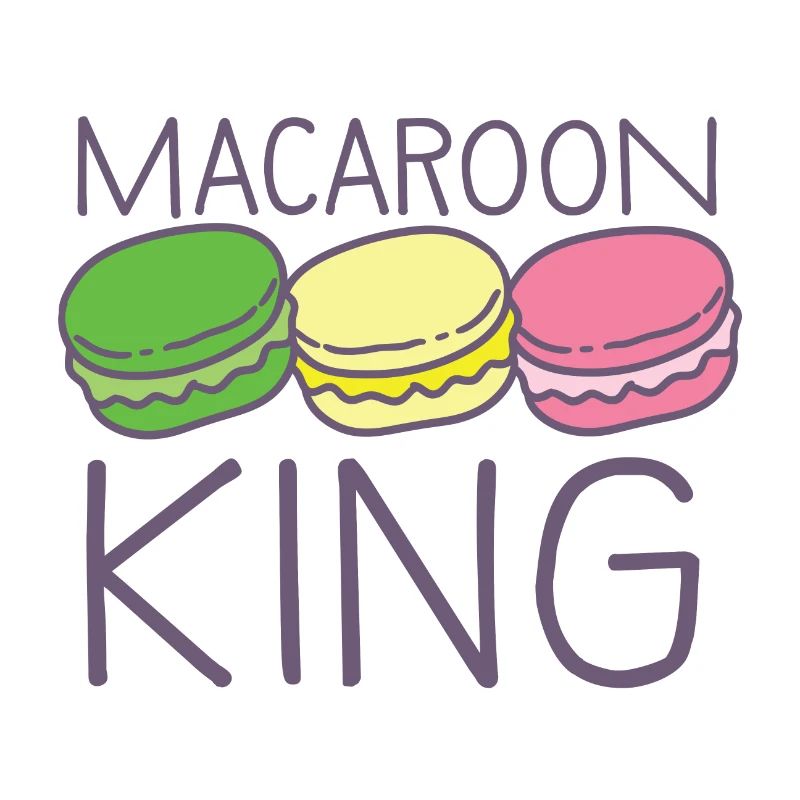 roi de macaron avec de jolis macarons colorés