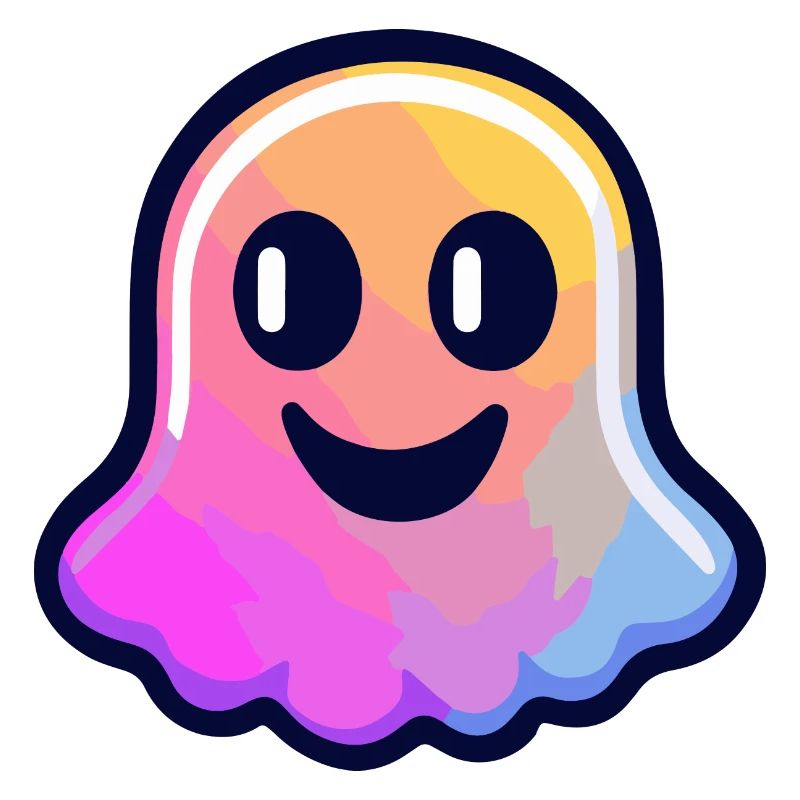 Ghost Halloween Colorful