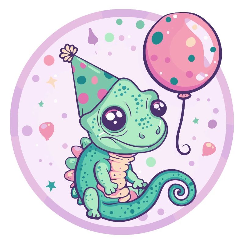 Chameleon Geburtstag Baby