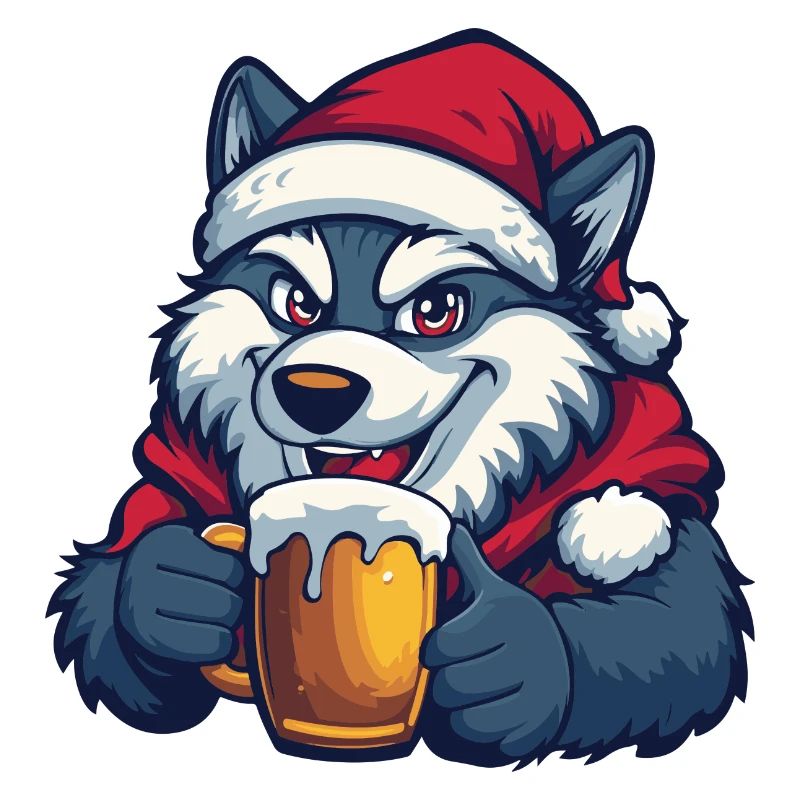 Wolf Beer Xmas Christmas