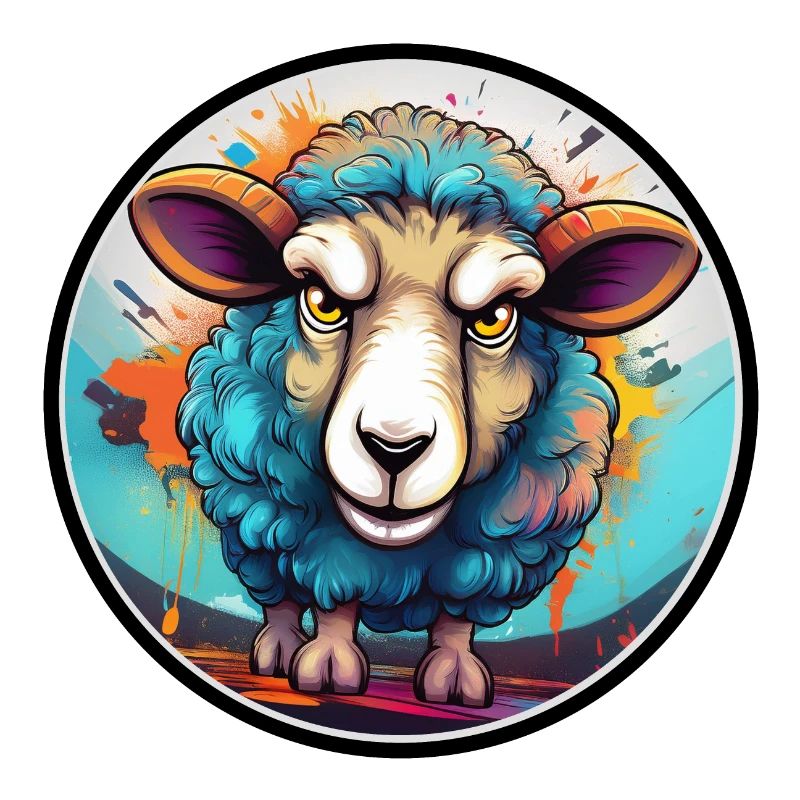 Angry Sheep Graffiti