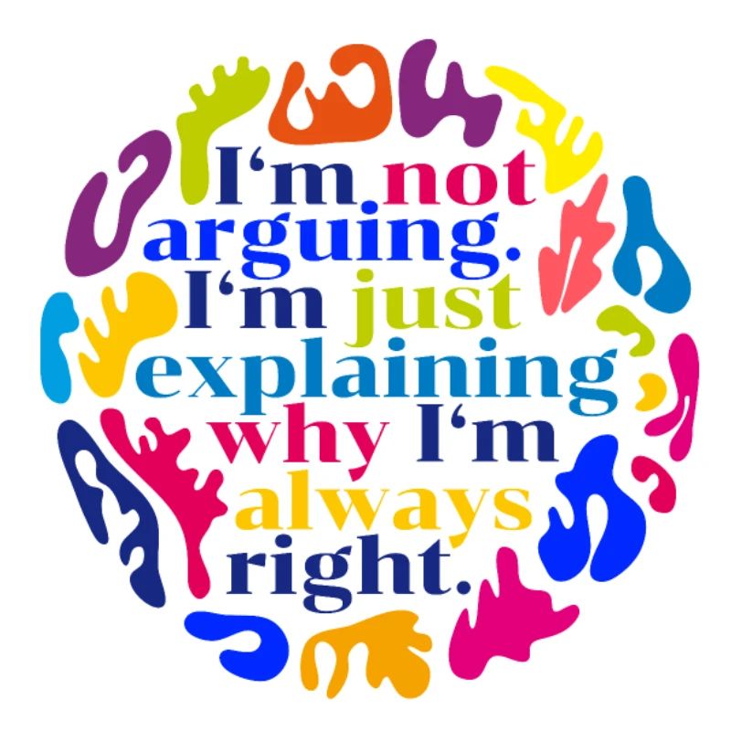 I'm not arguing