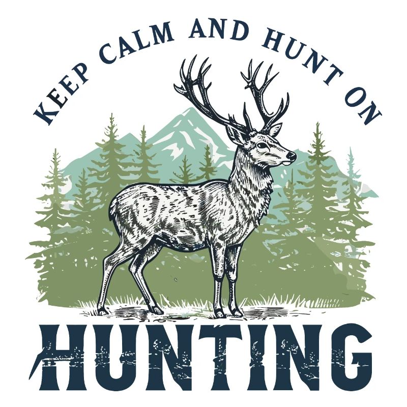 Conception majestueuse de chasse au cerf