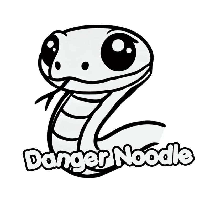 Serpent mignon - Conception de nouilles de danger