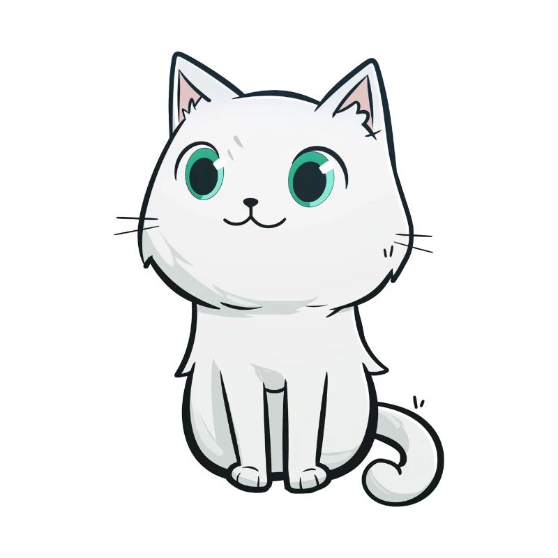 dessin chat mignon, cadeau de chat pour enfant