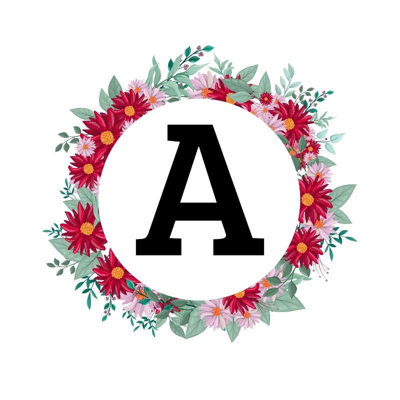 Blumenkrone Buchstabe