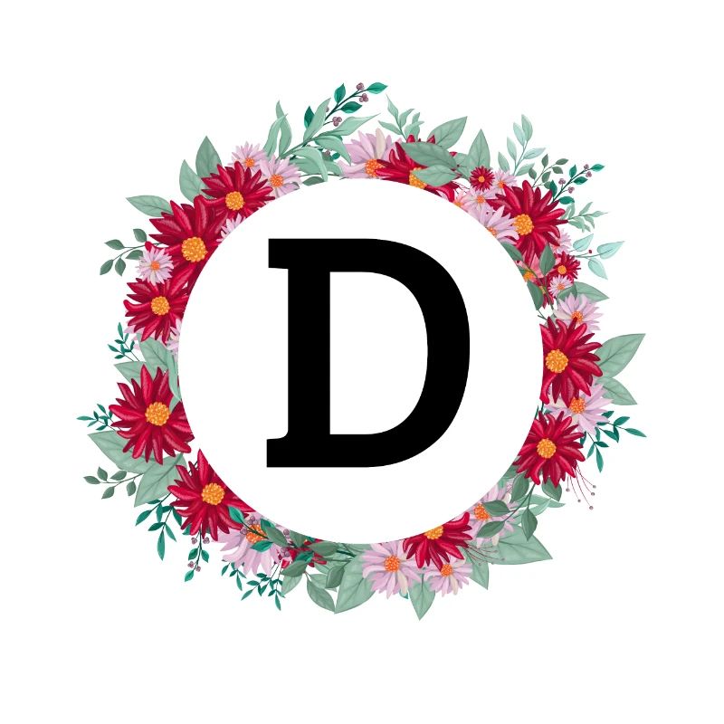 Blumenkrone Buchstabe