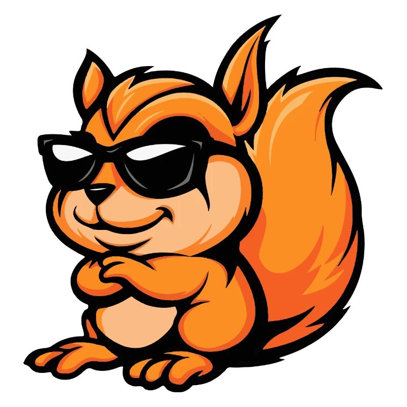 Eichhörnchen Comic Cool