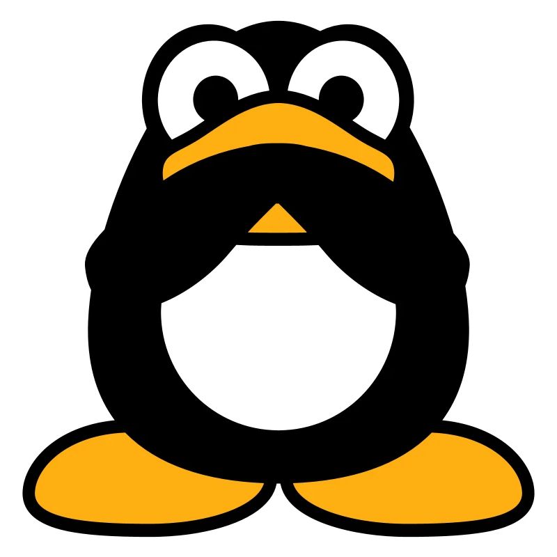 Penguin Nothing Talking Silent Hands Covering Mouth