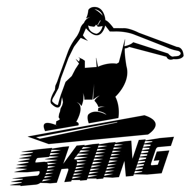 Skiing Snowboard