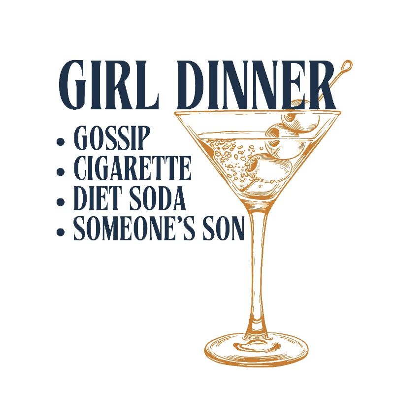 Fille Dîner Bleu