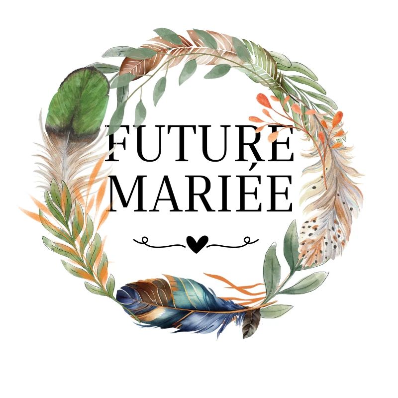 Future mariée couronne fleurs boho