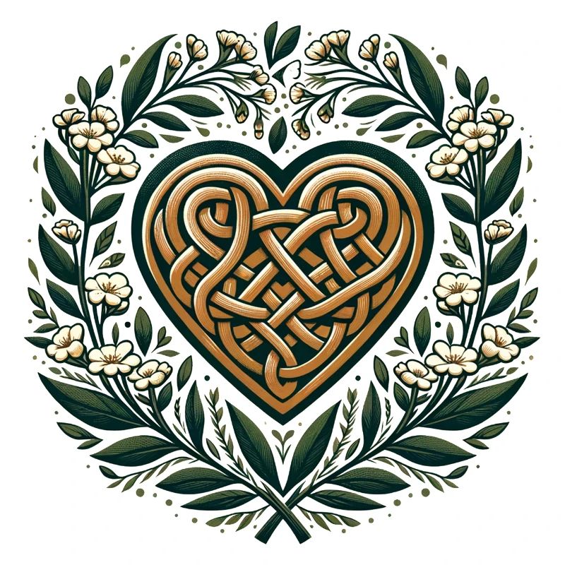 Celtic Art Heart Springtime Druid Pagan Artwork