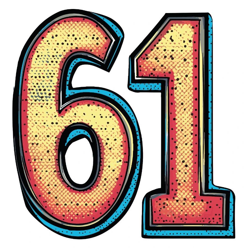 61 Symbole numérique