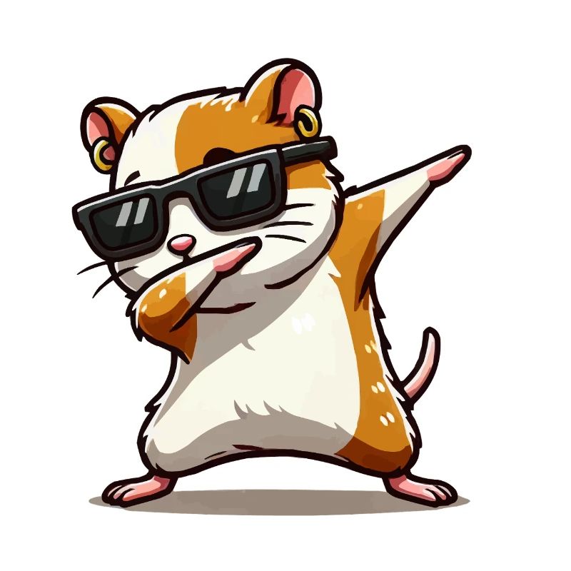 Dabbing de hamster
