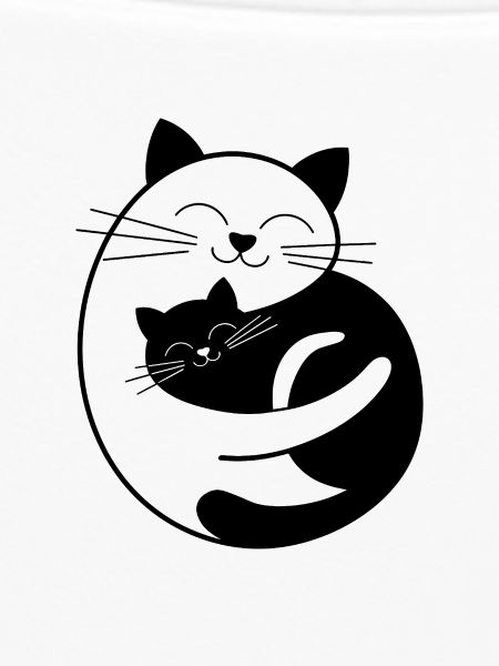 Chat Blanc & chat noir