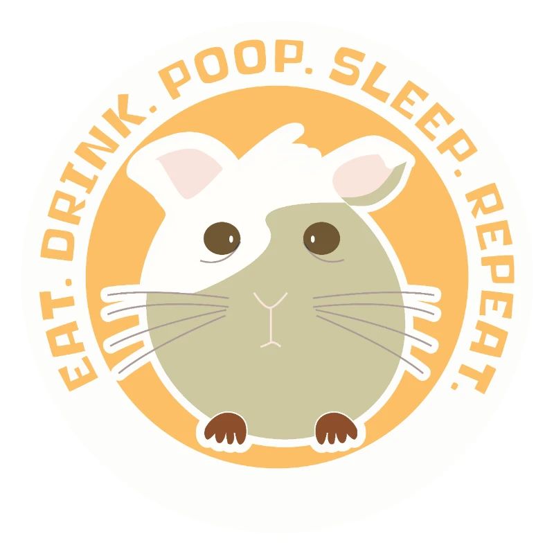 Cochon D'inde eat, drink, poop, sleep, repeat