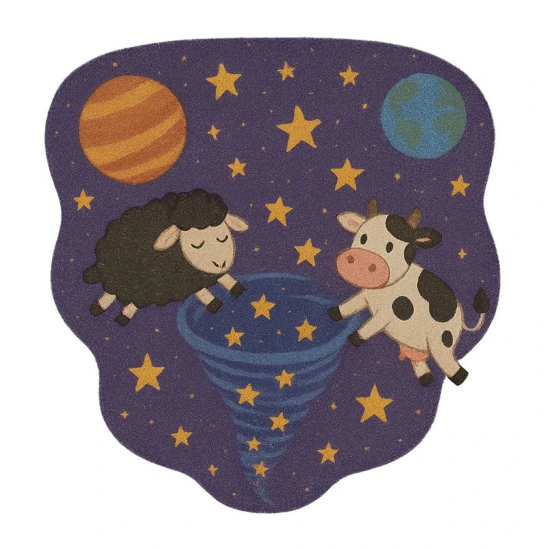 Vache et mouton de l’espace