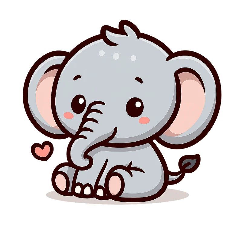 Kleiner Elefant – süß & verspielt