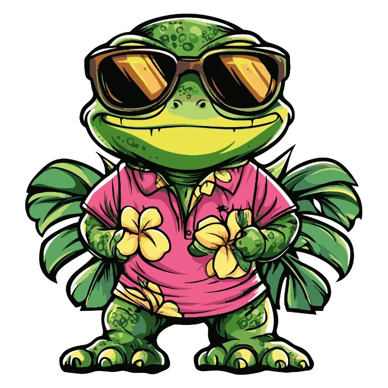 Chameleon Comic Urlaub