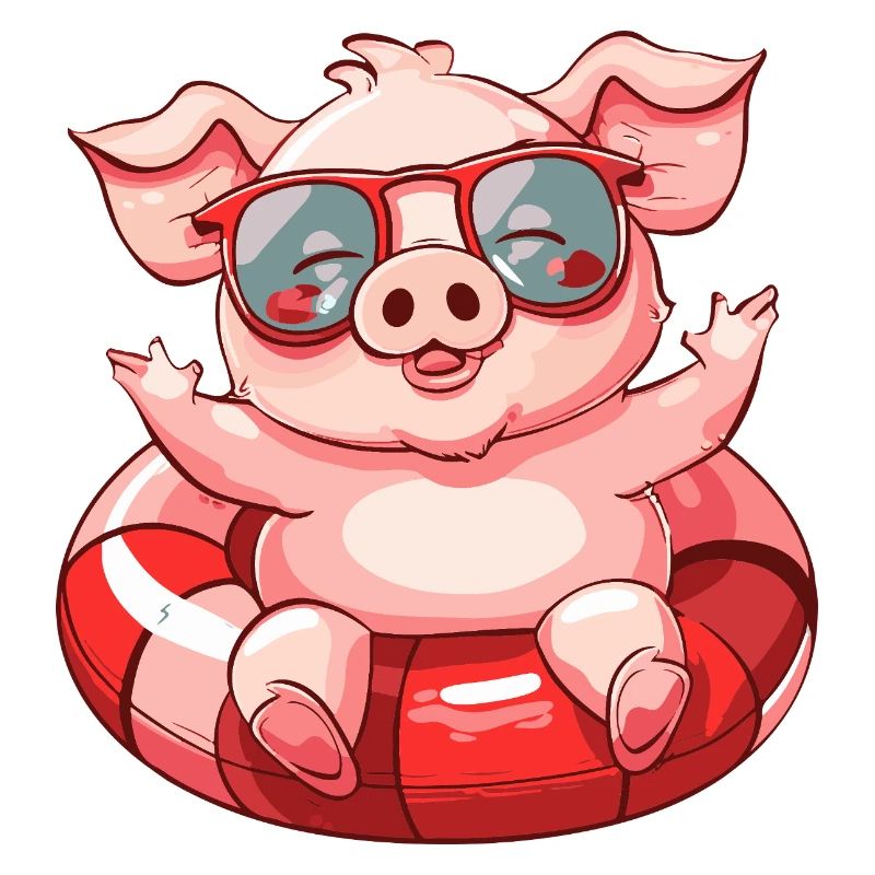 Cochon Bande Dessinée Cool