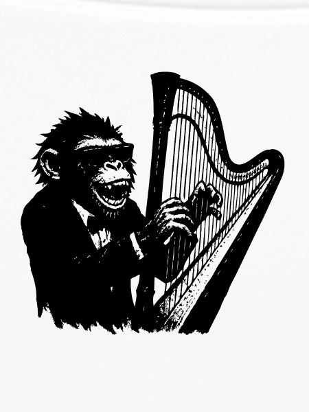 Affe an de Harfe