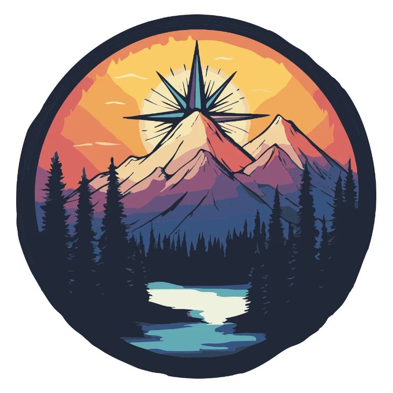 Mountains Compass
