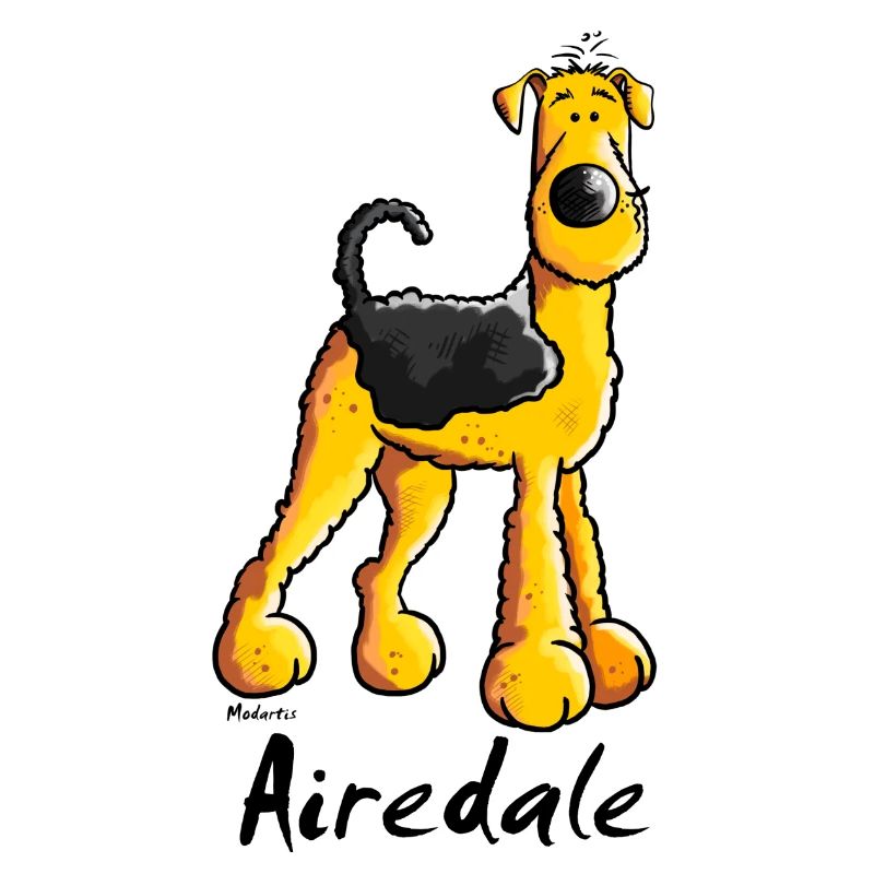 Happy Airedale Terrier