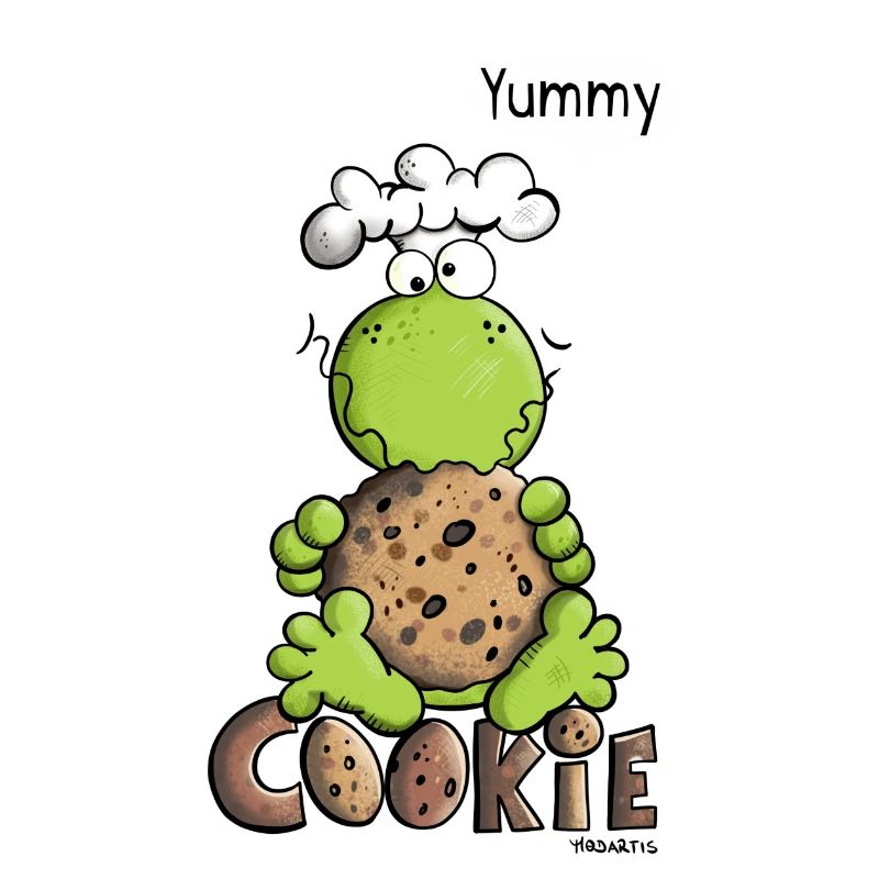 Frosch liebt Cookie