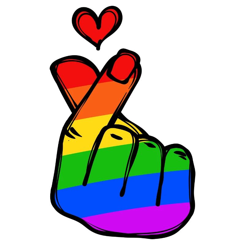 Regenbogen Herz Liebe Frieden Leidenschaft