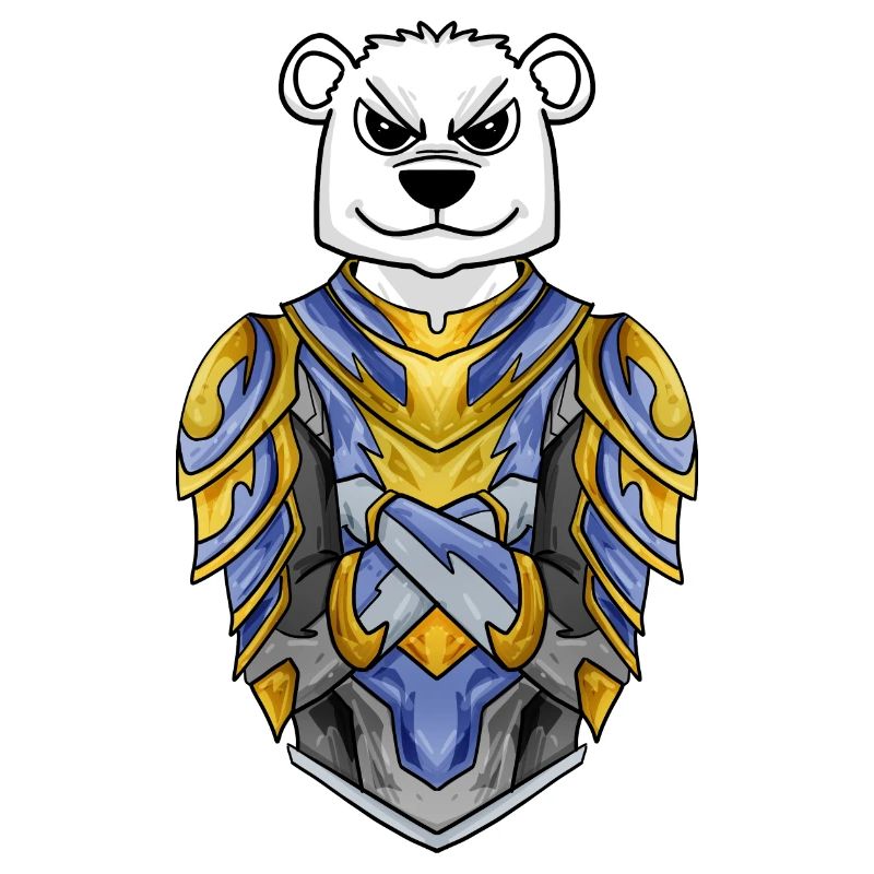 Knight Polar Bear cool Bear Polar Bear