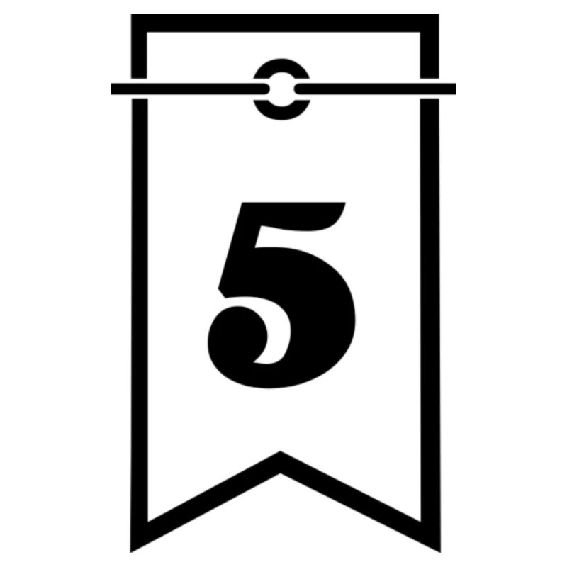 5. 5 ANS. 5e ANNIVERSAIRE. ANNIVERSAIRE 5 ANS. 5.