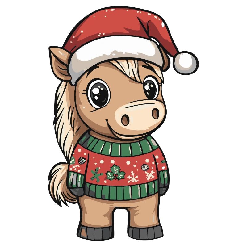 Pferd Weihnachten Comic